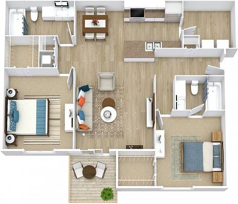 Floorplan Cape Hatteras layout
