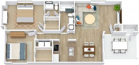 Floorplan Key West layout