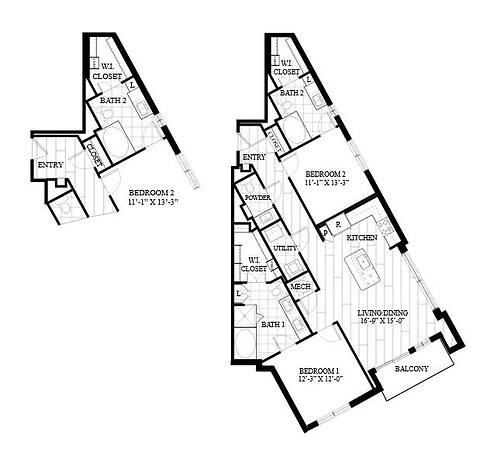 Floorplan 2K1 layout