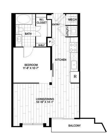 Floorplan P1E layout