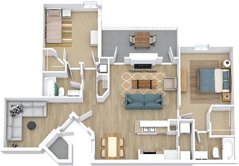 Floorplan Tranquility layout