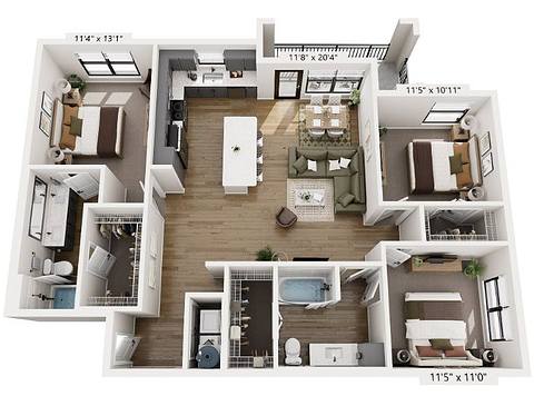 Floorplan C1 layout