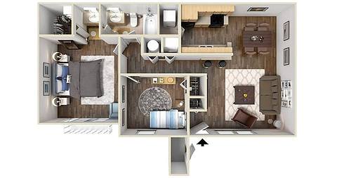 Floorplan The Brookline layout