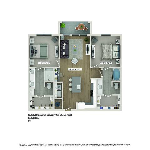 Floorplan B1.0 layout