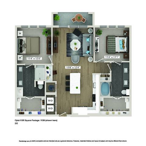 Floorplan B2.50 layout