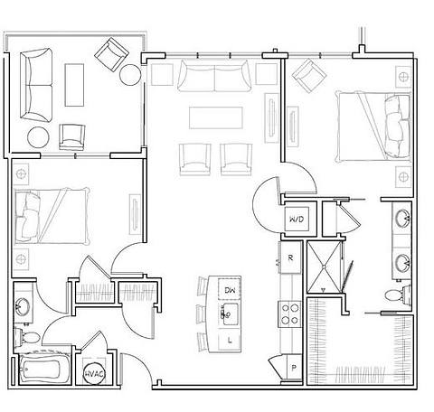 Floorplan Oak layout