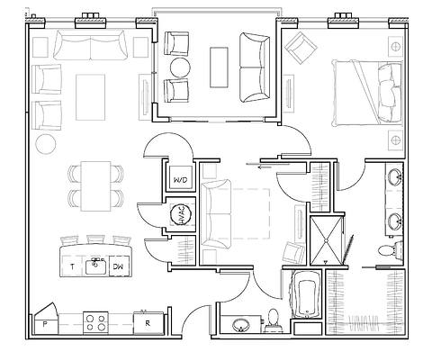Floorplan Vickery layout