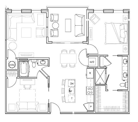 Floorplan Bulloch layout