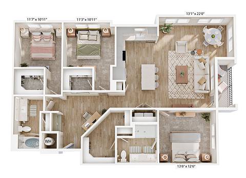 Floorplan C2 layout