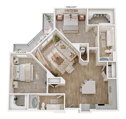 Floorplan B6 layout