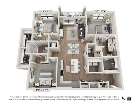 Floorplan C2 layout