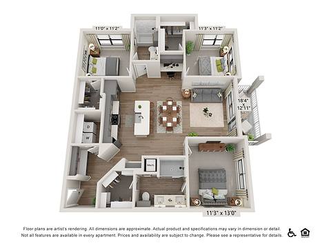 Floorplan C1 layout