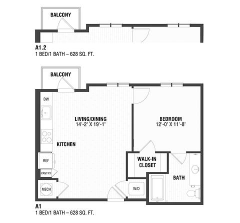 Floorplan A1.2 layout