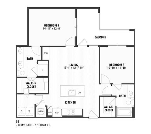 Floorplan B2 layout