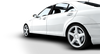White Electric Sedan