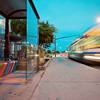 Public transit bus stop
