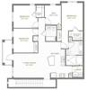 Floor plan C2 with Garage layout