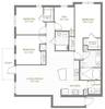 Floor plan C1 with Garage layout