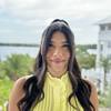 woman with long black hair