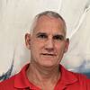 Man with red shirt
