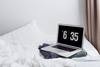 laptop on bed