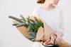 Woman holding plant
