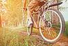 person riding on bike