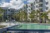 pool and apartment building