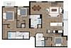 Floor plan Penthouse 3 layout