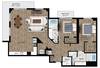 Floor plan Penthouse 1 layout