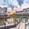 Walkway to marina area
