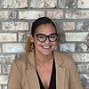 smiling woman with glasses