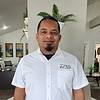 man wearing white short sleeve shirt