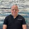 man wearing black short sleeve shirt