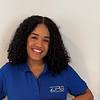 woman wearing blue polo shirt