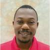 man wearing red polo shirt