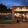 Night time shot of the bearded pig restaurant 