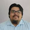 smiling man with glasses