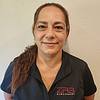Woman in black polo