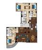 Floorplan Cyan 4 Bed Penthouse Layout
