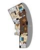 Floorplan Indigo 2 Bed Penthouse Layout