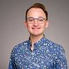 man wearing glasses