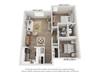 Floorplan Two Bedroom One Bath Layout