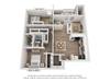 Floorplan Two Bedroom Two Bath Layout