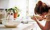woman pouring ingredients into measuring cup