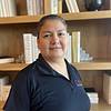 woman wearing black polo shirt