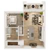 Floorplan A2.1S Layout