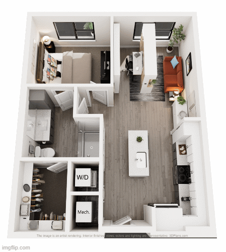 Floor plan A1 Expandable Office layout