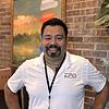 man wearing black polo shirt