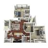 Floorplan 3 Bedroom 2 Bath Layout